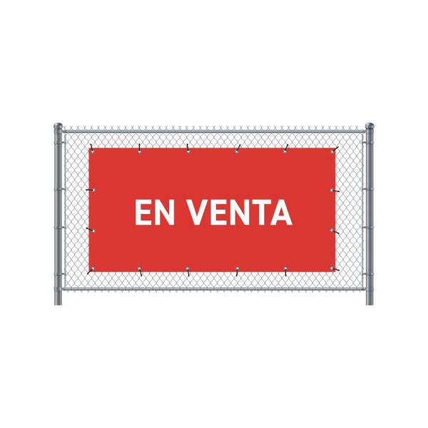Fence Banner 200 x 100 cm Sale Spanish Red
