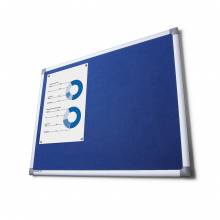 Scritto® Fabric Notice Board 90 x 180 cm Blue