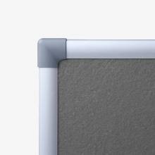 Scritto® Fabric Notice Board 45 x 60 cm Grey