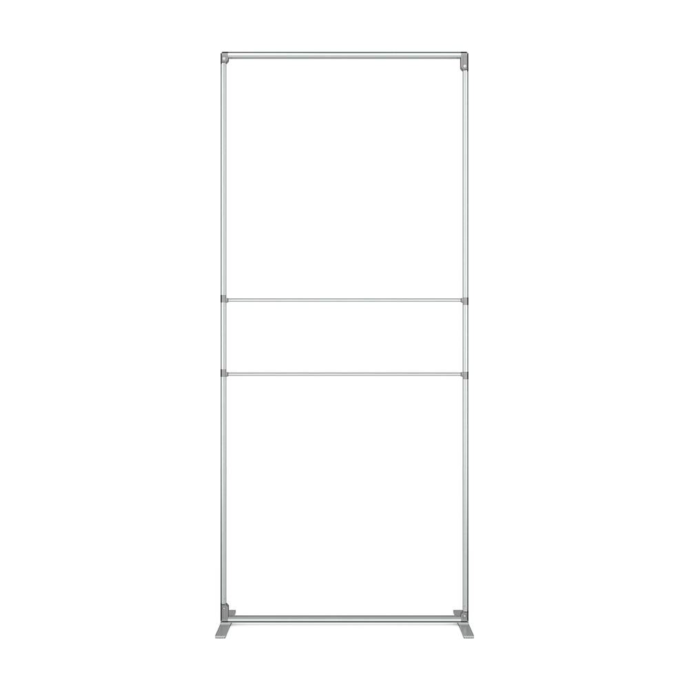 FlexFrame Wand Set 100 x 230 cm Silber (inkl. Extension Set 30 cm) – Ansicht 5