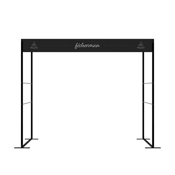 FlexFrame Top Banner 300 x 30 cm Black