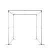 FlexFrame Roof 100 x 200 cm Silver - 50