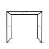 FlexFrame Roof 100 x 200 cm Silver - 39