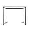 FlexFrame Roof 100 x 200 cm Silver - 40