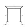 FlexFrame Roof 100 x 200 cm Silver - 41