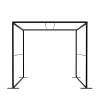 FlexFrame Roof 100 x 200 cm Silver - 42