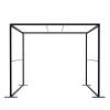 FlexFrame Roof 100 x 200 cm Silver - 43