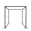FlexFrame Roof 100 x 200 cm Silver - 44