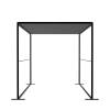 FlexFrame Roof 100 x 200 cm Silver - 62