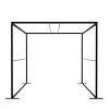 FlexFrame Roof 100 x 200 cm Silver - 45