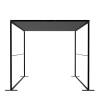FlexFrame Roof 100 x 200 cm Silver - 63