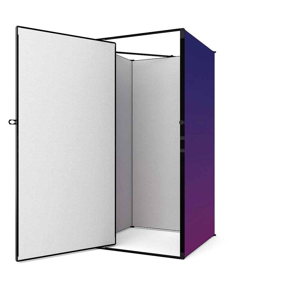 FlexFrame Stauraum Set 100 x 200 cm Schwarz – Ansicht 4