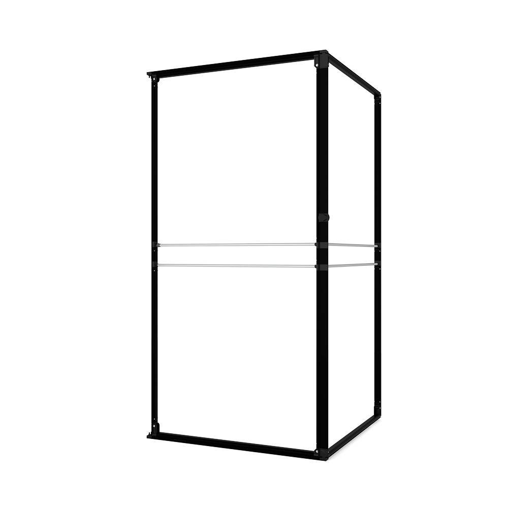 FlexFrame Stauraum Set 100 x 200 cm Schwarz – Ansicht 5