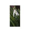 Hanging Flag Banner White Flower Snowdrop - 0
