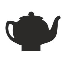 Table Top Wooden Design Panel Teapot