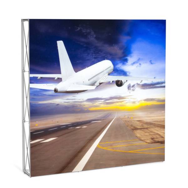 Pop-Up Impress Straight Graphic Backlit Backside 4 x 4