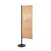Indoor Flag Pole Silver Size M - 2