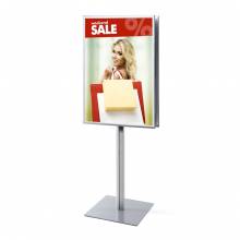 Info Pole Design Standard 70 x 100 cm Mitred Corners 25 mm Double-Sided