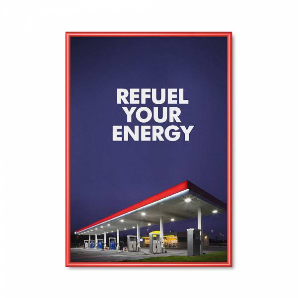 Snap Frame Standard A0 Mitred Corners 25 mm Red