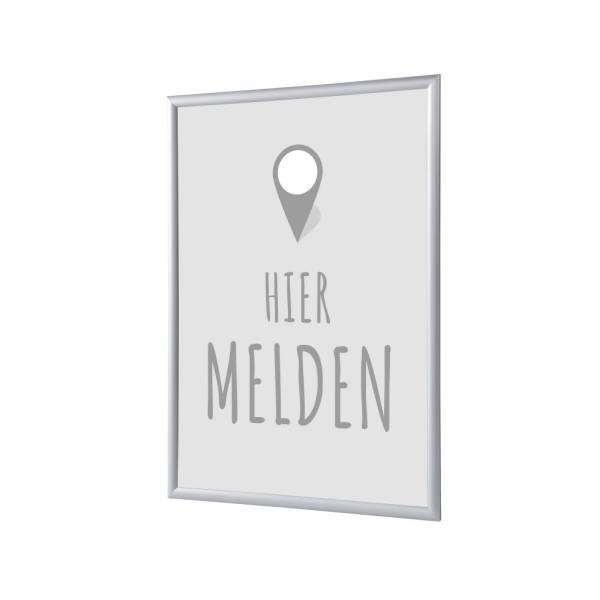Snap Frame A4 Complete Set Sign In Here Grey Dutch