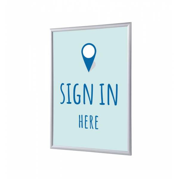 Snap Frame A1 Complete Set Sign In Here Blue English