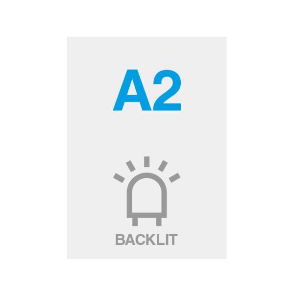 Poster Backlit 275 g/m² Satin Surface A2