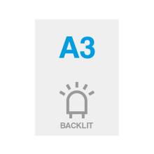 Poster Backlit 275 g/m² Satin Surface A3