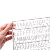 Set of White Plastic Letters for Black Letter Board - 2