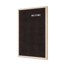 Black Letter Board 40 x 60 cm with Wooden Frame