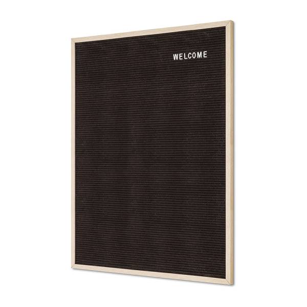Black Letter Board 60 x 80 cm with Wooden Frame