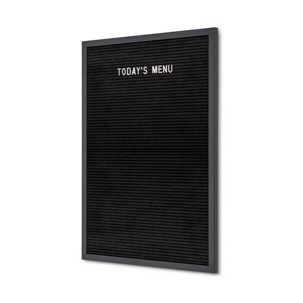 Black Letter Board 40 x 60 cm with Black Frame
