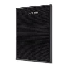 Black Letter Board 60 x 80 cm with Black Frame