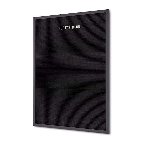 Black Letter Board 60 x 80 cm with Black Frame