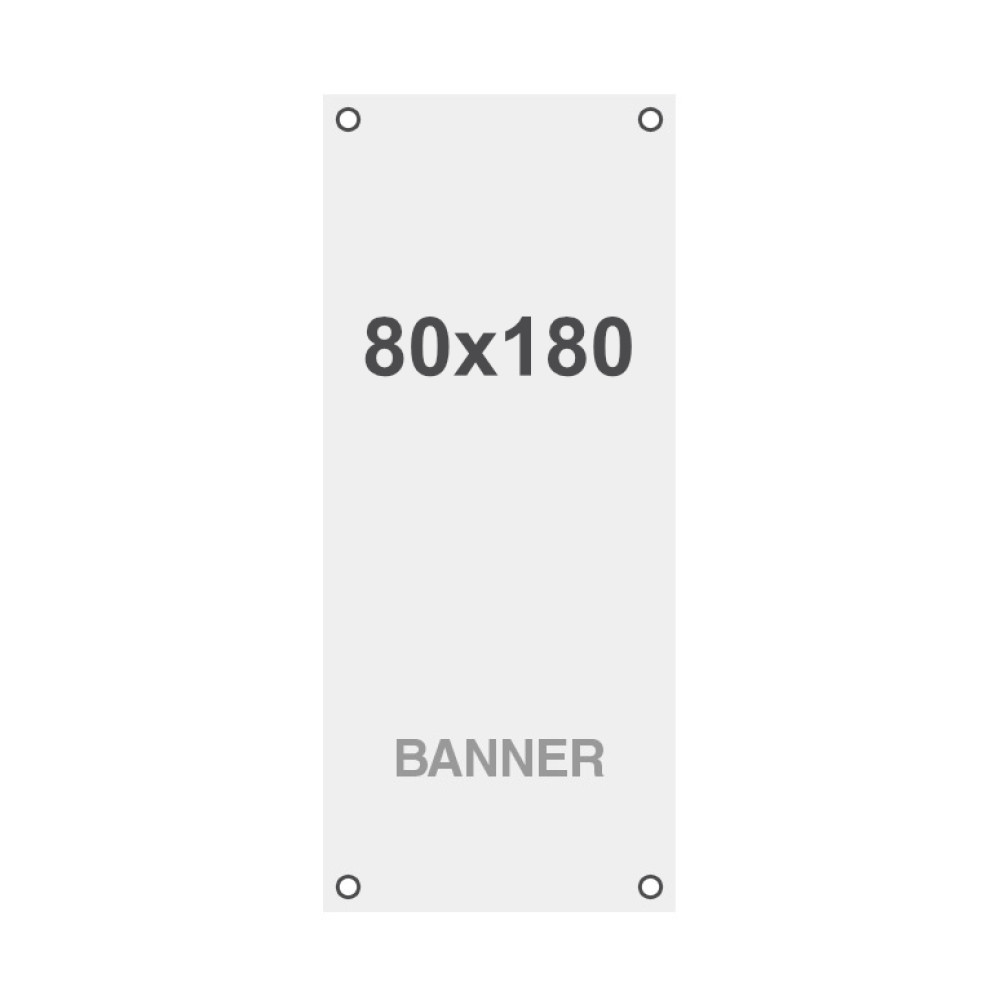 Latex Symbio frontlit 80x180cm matt 510g m2- 4x Lochhalterung – Ansicht 2