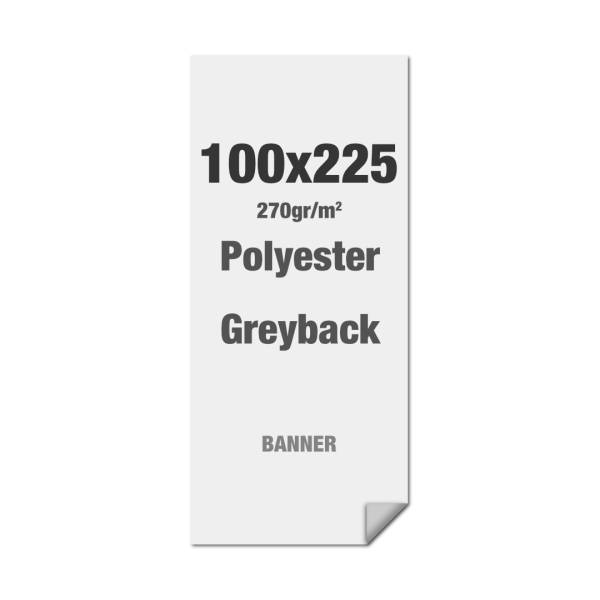 Polyester Greyback 270 g/m2 - Alu Strip incl. - PVC Free