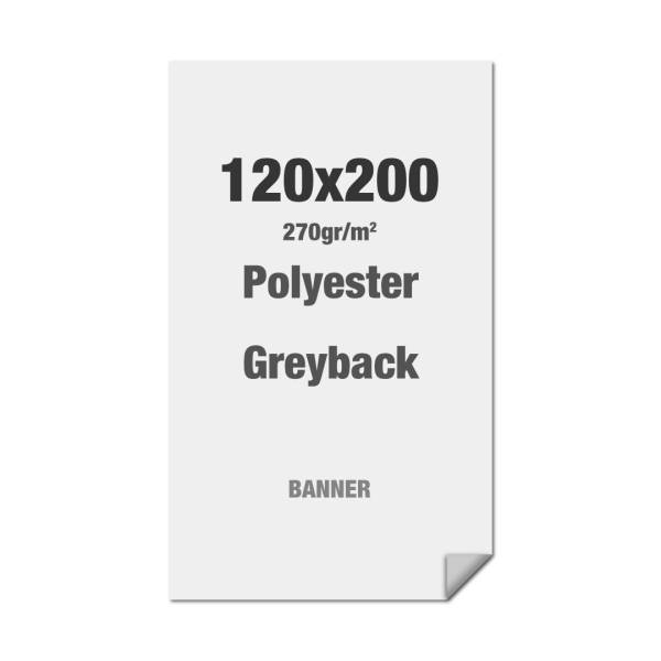 Polyester Greyback 270 g/m2 120 x 200 cm PVC Free - B1