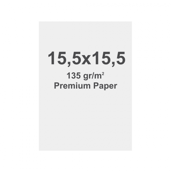 Premium Poster Paper 135g/m2, Satin, 15,5 x 15,5 cm - ECO