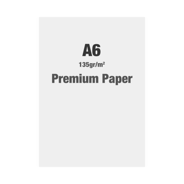 Premium Poster Paper 135g/m2, Satin, A6 - ECO