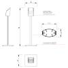 Brochure Holder Design Steel Plate Landscape - 1