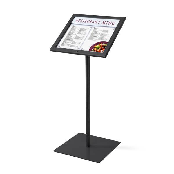 Lockable Menu Stand Logo / LED