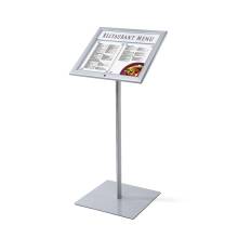 Lockable Menu Stand Logo 2 x A4 LED
