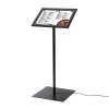 Black Lockable Menu Stand / LED - 1