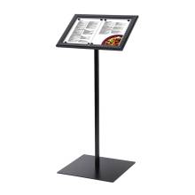 Black Lockable Menu Stand / LED