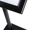 Black Lockable Menu Stand LED Illuminated 2x A4 - 6