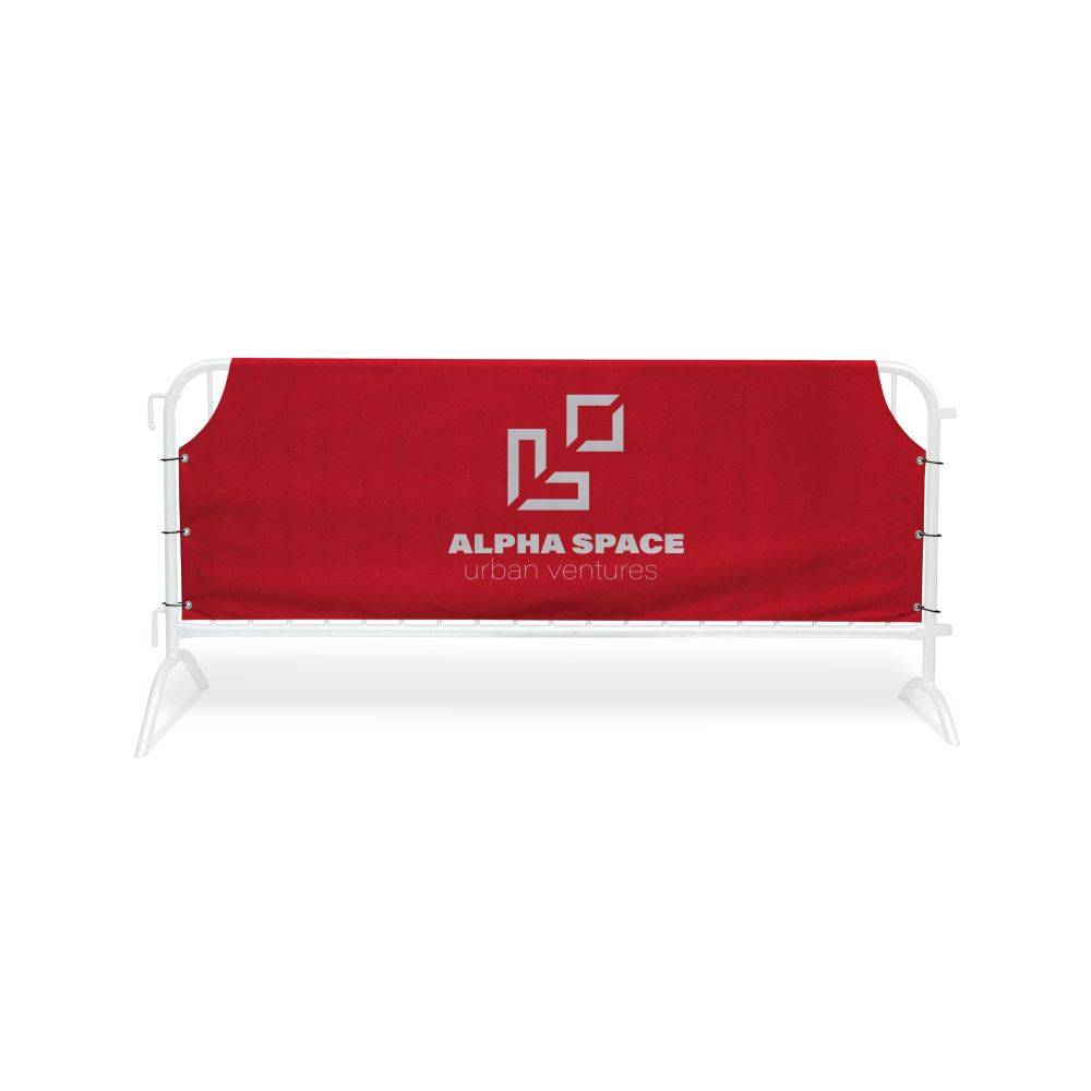 Zaunbarriere Grafik 190 x 80 cm Doppelseitig – Ansicht 3