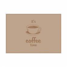 Placemat Coffee Time Light Brown
