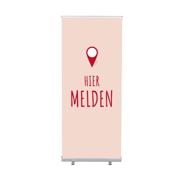 Roll-Banner Budget 85 Complete Set Sign In Here Red Dutch