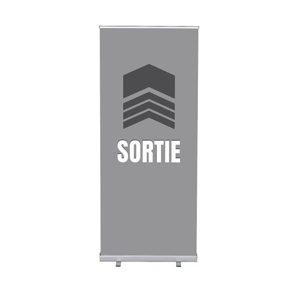 Roll-Banner Budget 85 Complete Set Exit Grey French