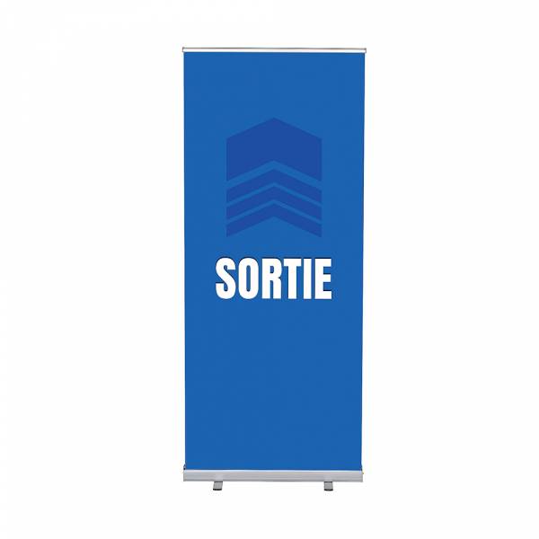 Roll-Banner Budget 85 Complete Set Exit Blue French