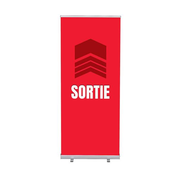 Roll-Banner Budget 85 Complete Set Exit Red French